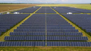 solar tech panel field
