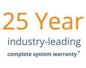25 year warranty graphic