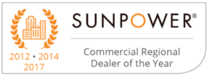 SunPower Commercial Solar Regional Dealer of the Year (2012, 2014, 2017)