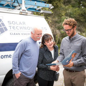 Solar Rep with Happy Customers